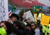 Boeing workers stage protest over vaccine mandate