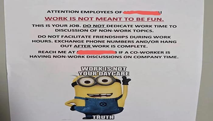 No friends at work CEO's memo goes viral
