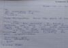 Handwritten A4 Sheet Resignation note of Top-executive Goes Viral