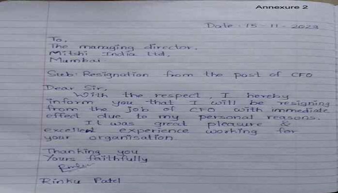 Handwritten A4 Sheet Resignation note of Top-executive Goes Viral Handwritten A4 Sheet Resignation note of Top-executive Goes Viral