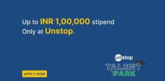Unstop Talent Park contest offering Internship with INR 1 Lakh Stipend
