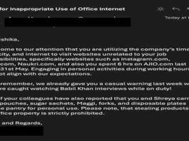 HR Warns Employee for Social Media, Netflix Use